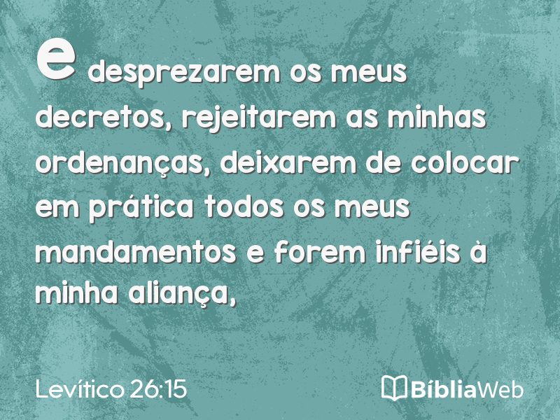Levítico 26:15 em imagem para compartilhar