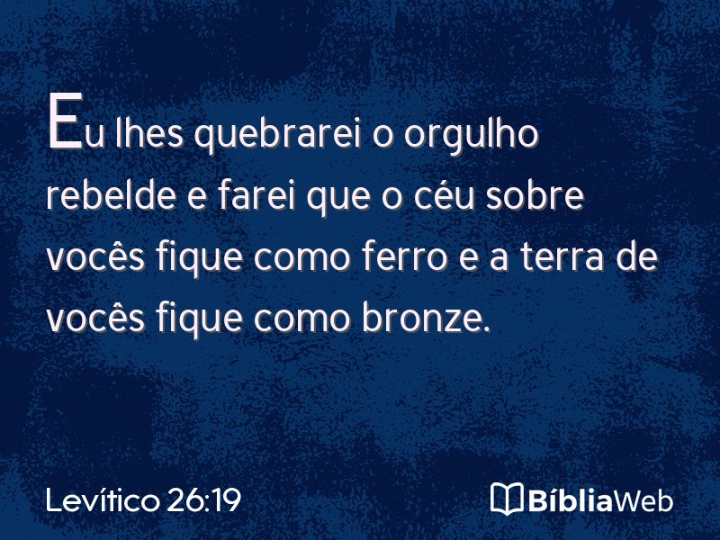 Levítico 26:19 em imagem para compartilhar