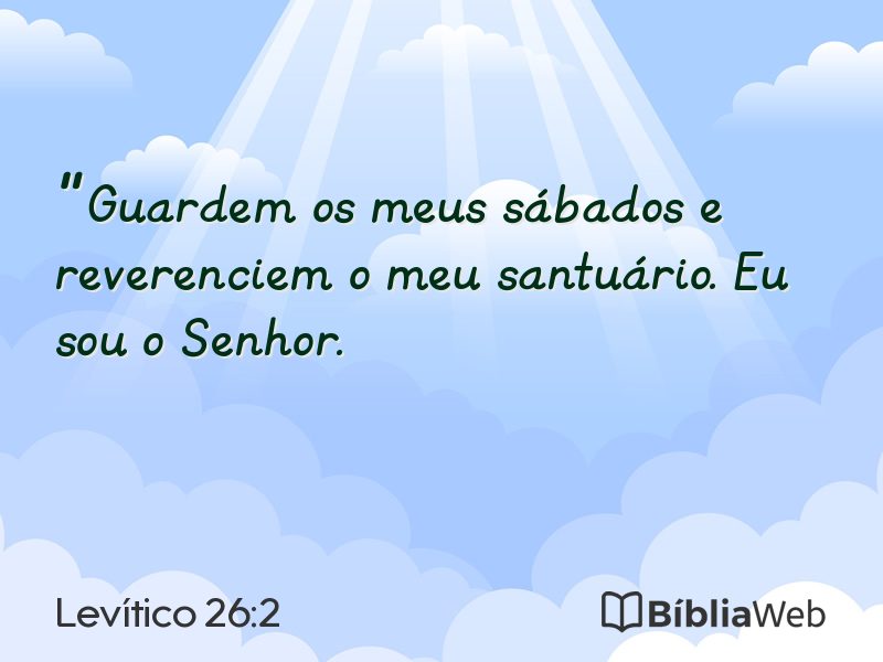 Levítico 26:2 em imagem para compartilhar