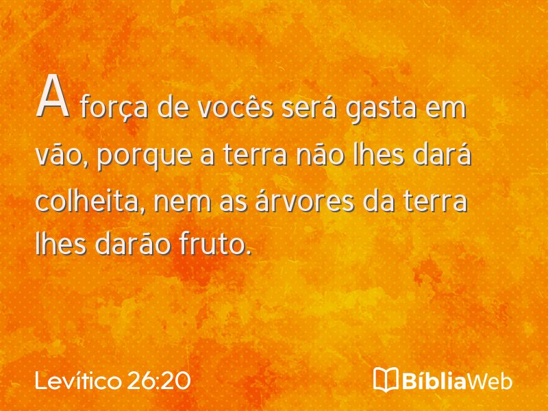 Levítico 26:20 em imagem para compartilhar