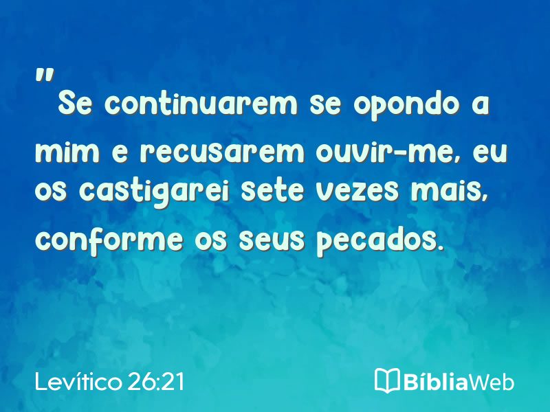 Levítico 26:21 em imagem para compartilhar