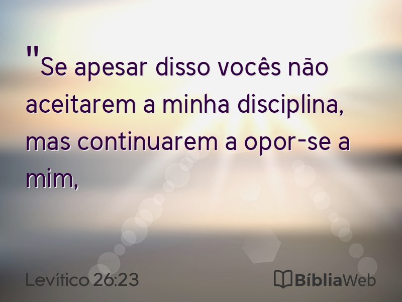 Levítico 26:23 em imagem para compartilhar