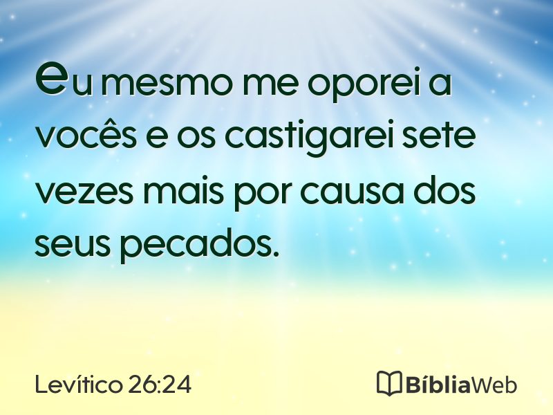Levítico 26:24 em imagem para compartilhar