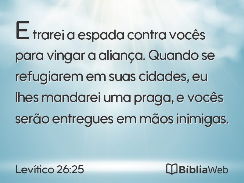 Levítico 26:25 em imagem para compartilhar