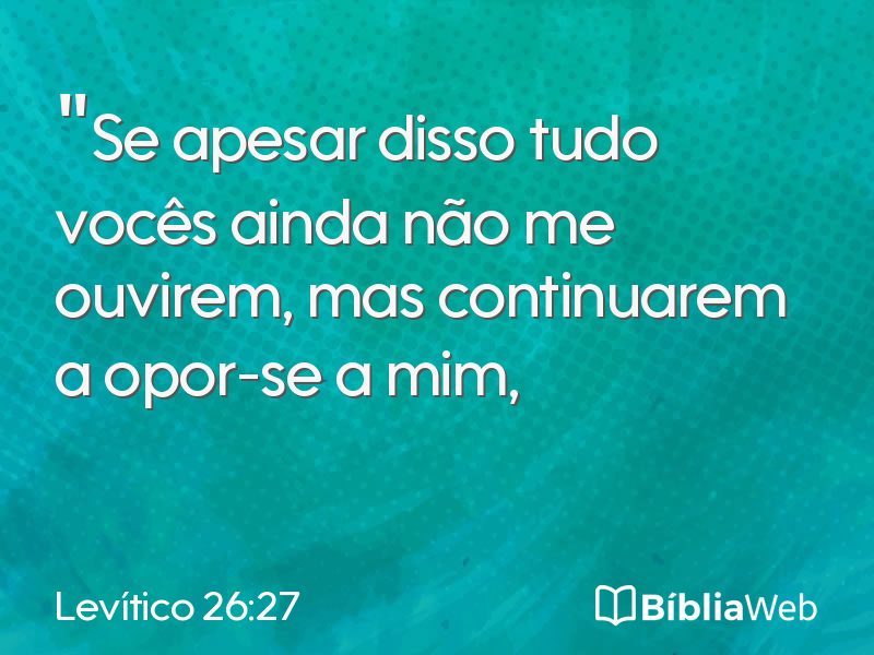 Levítico 26:27 em imagem para compartilhar