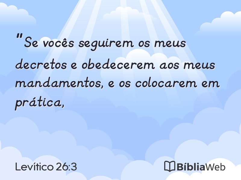 Levítico 26:3 em imagem para compartilhar