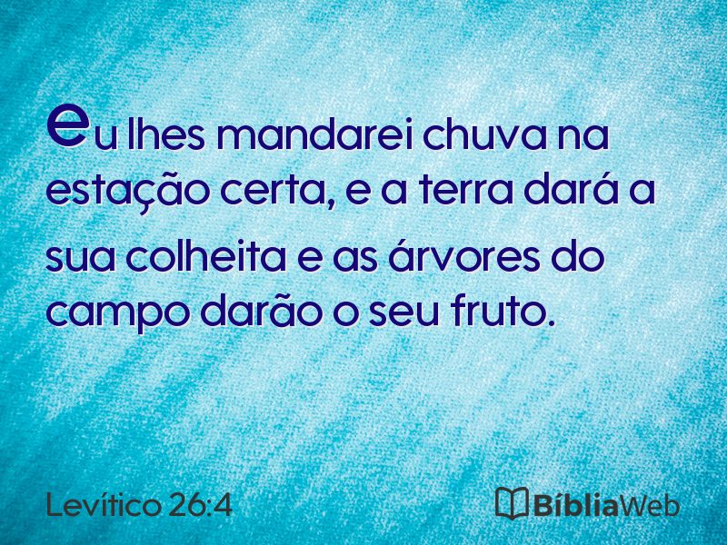 Levítico 26:4 em imagem para compartilhar