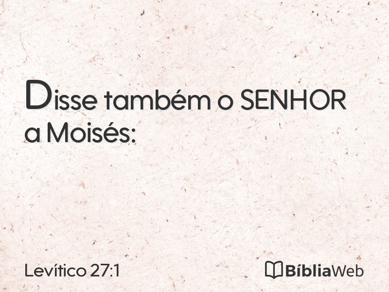 Levítico 27:1 em imagem para compartilhar