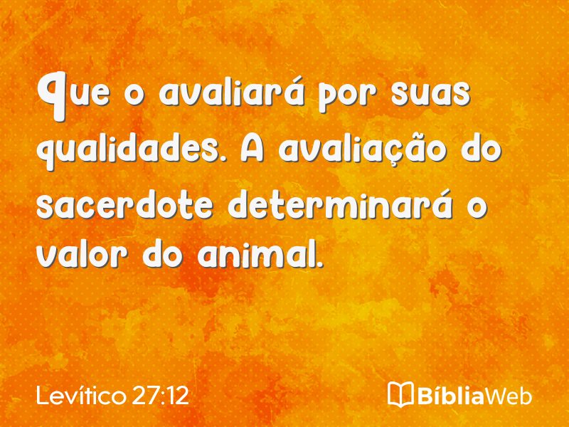Levítico 27:12 em imagem para compartilhar