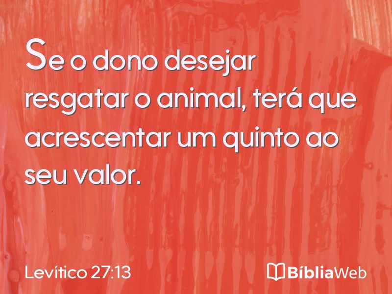 Levítico 27:13 em imagem para compartilhar