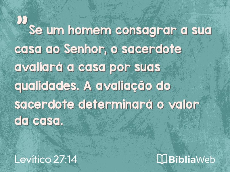 Levítico 27:14 em imagem para compartilhar