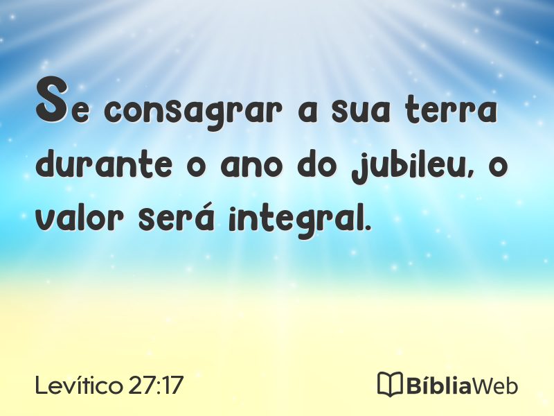 Levítico 27:17 em imagem para compartilhar