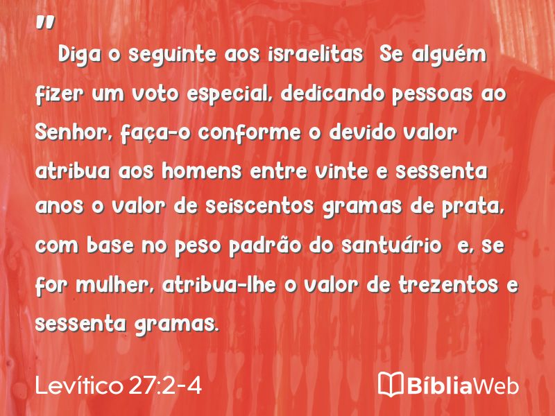 Levítico 27:2-4 em imagem para compartilhar