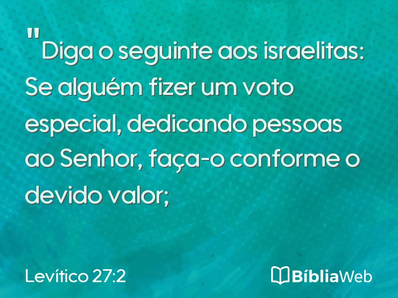 Levítico 27:2 em imagem para compartilhar