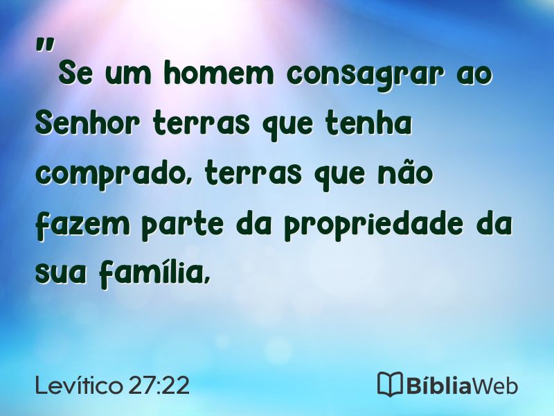 Levítico 27:22 em imagem para compartilhar