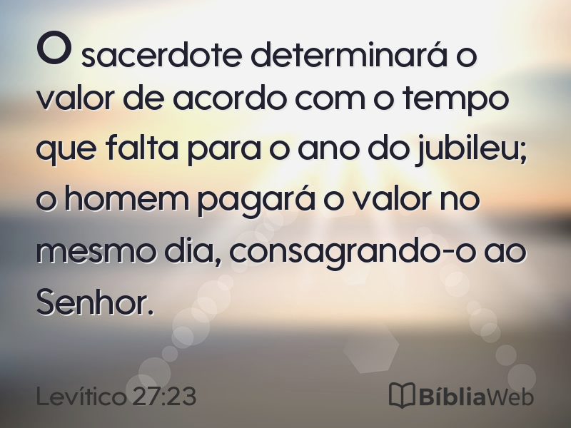 Levítico 27:23 em imagem para compartilhar