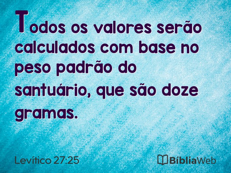 Levítico 27:25 em imagem para compartilhar
