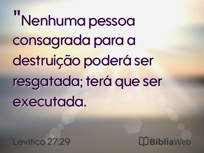 Levítico 27:29 em imagem para compartilhar