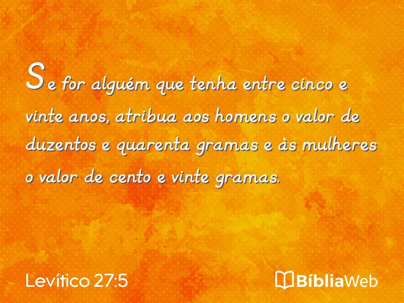 Levítico 27:5 em imagem para compartilhar