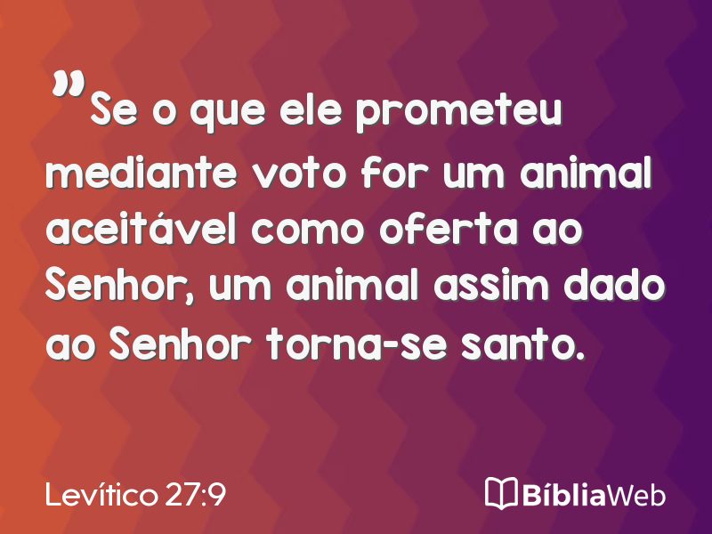 Levítico 27:9 em imagem para compartilhar