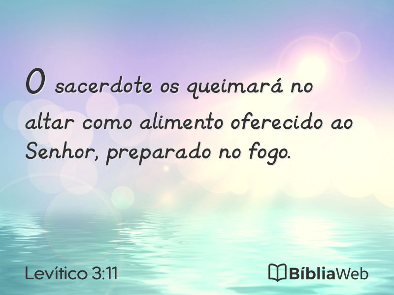 Levítico 3:11 em imagem para compartilhar