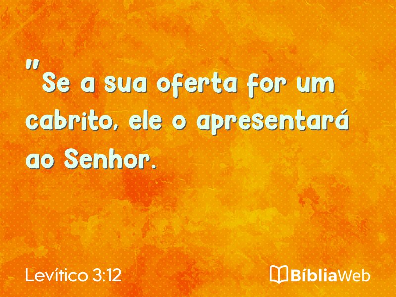 Levítico 3:12 em imagem para compartilhar