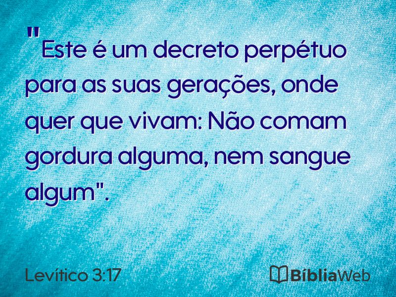 Levítico 3:17 em imagem para compartilhar