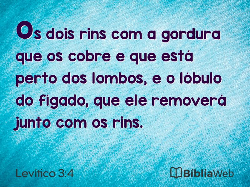 Levítico 3:4 em imagem para compartilhar