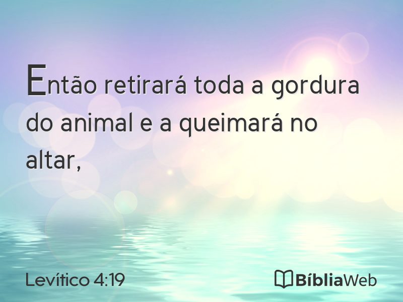 Levítico 4:19 em imagem para compartilhar