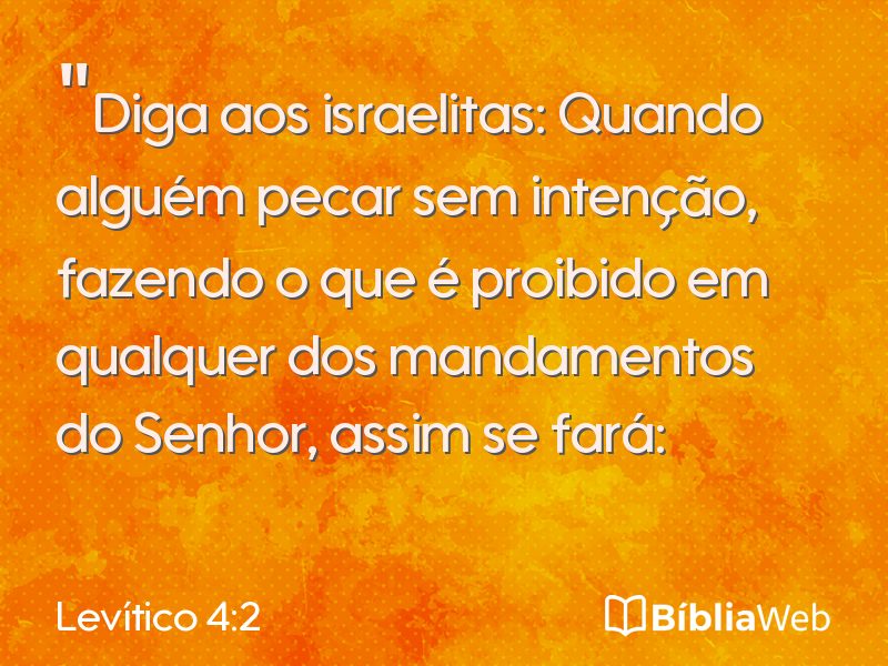 Levítico 4:2 em imagem para compartilhar