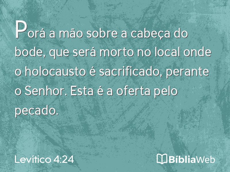 Levítico 4:24 em imagem para compartilhar