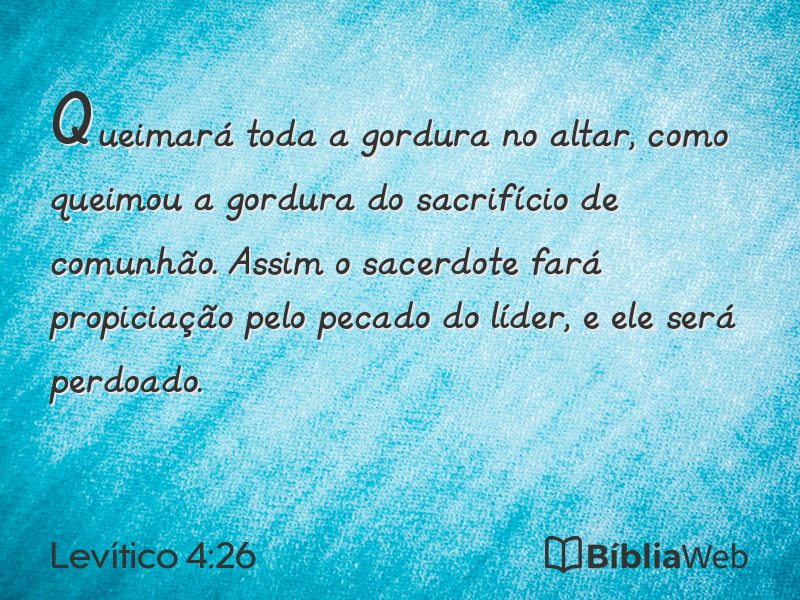 Levítico 4:26 em imagem para compartilhar