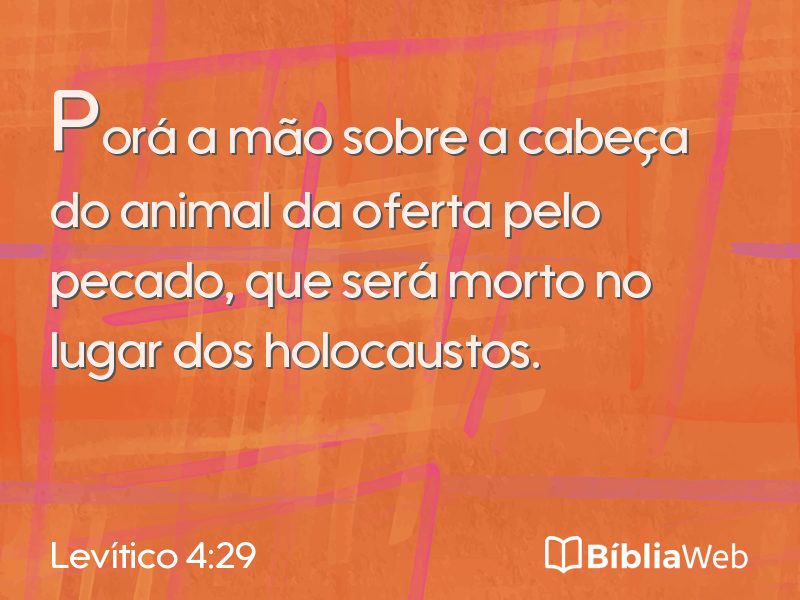 Levítico 4:29 em imagem para compartilhar