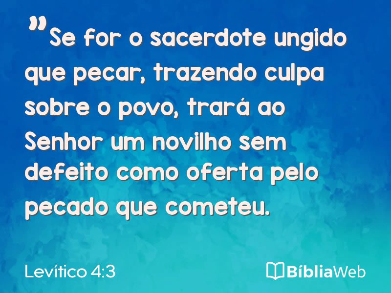 Levítico 4:3 em imagem para compartilhar