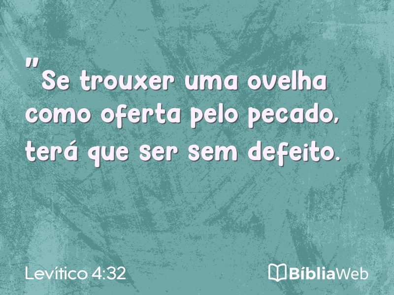 Levítico 4:32 em imagem para compartilhar