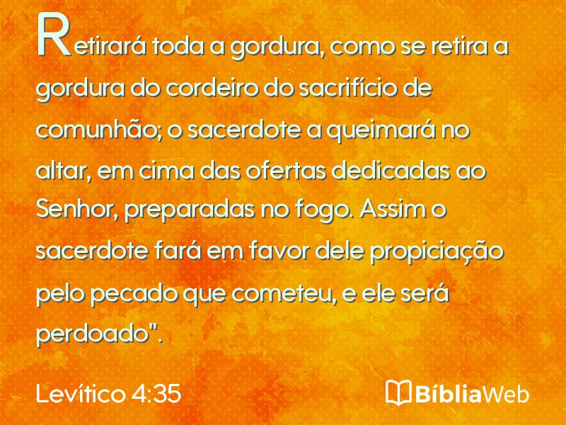 Levítico 4:35 em imagem para compartilhar