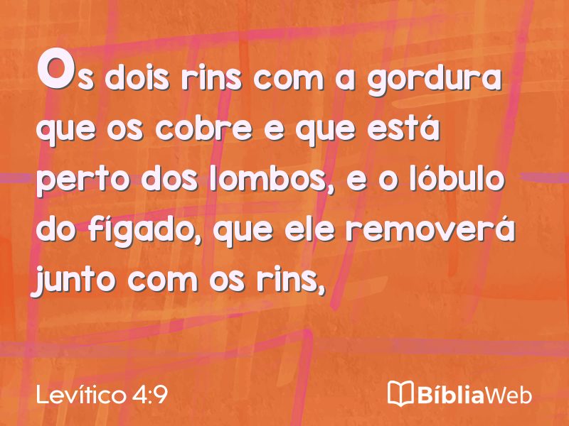 Levítico 4:9 em imagem para compartilhar