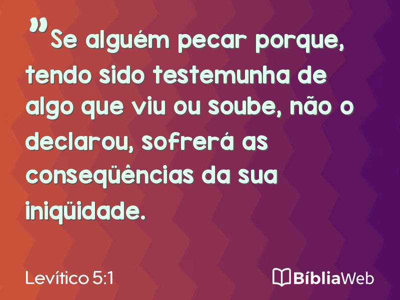 Levítico 5:1 em imagem para compartilhar