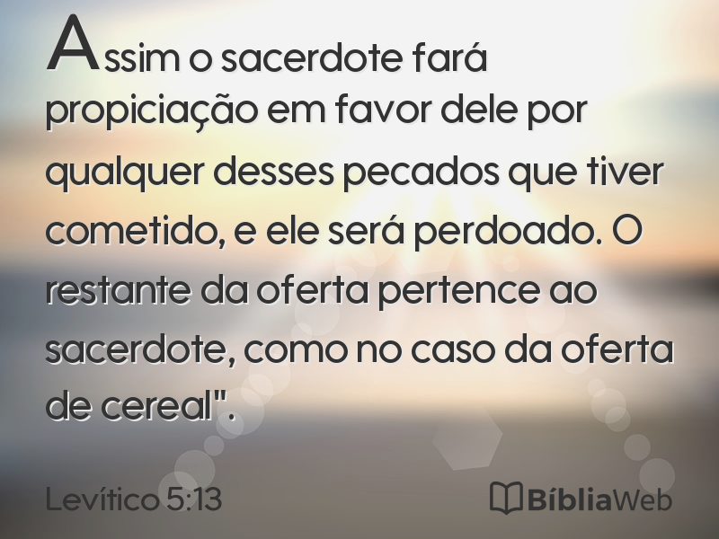Levítico 5:13 em imagem para compartilhar