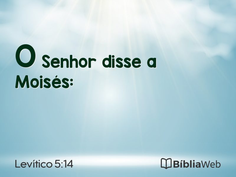 Levítico 5:14 em imagem para compartilhar