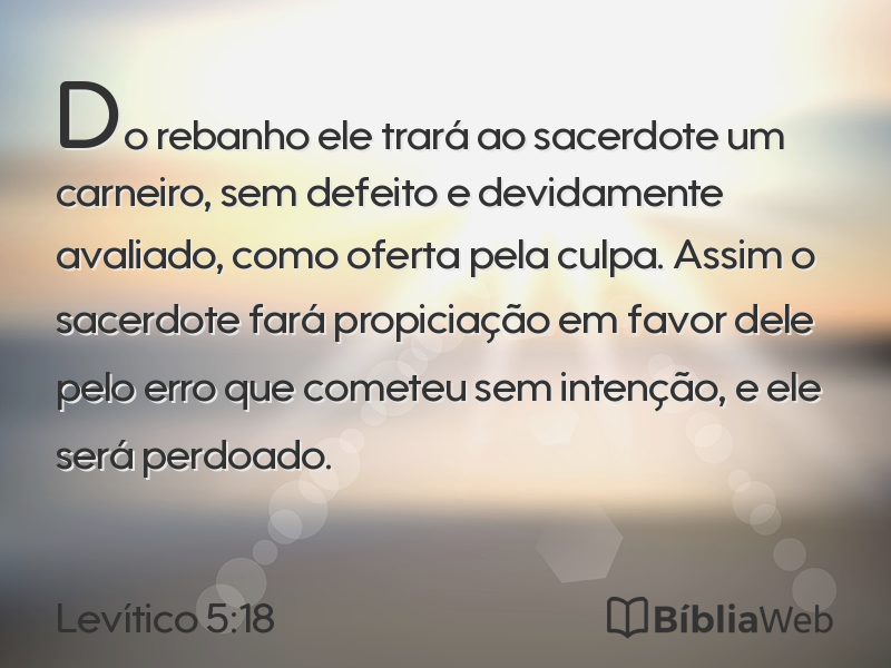 Levítico 5:18 em imagem para compartilhar
