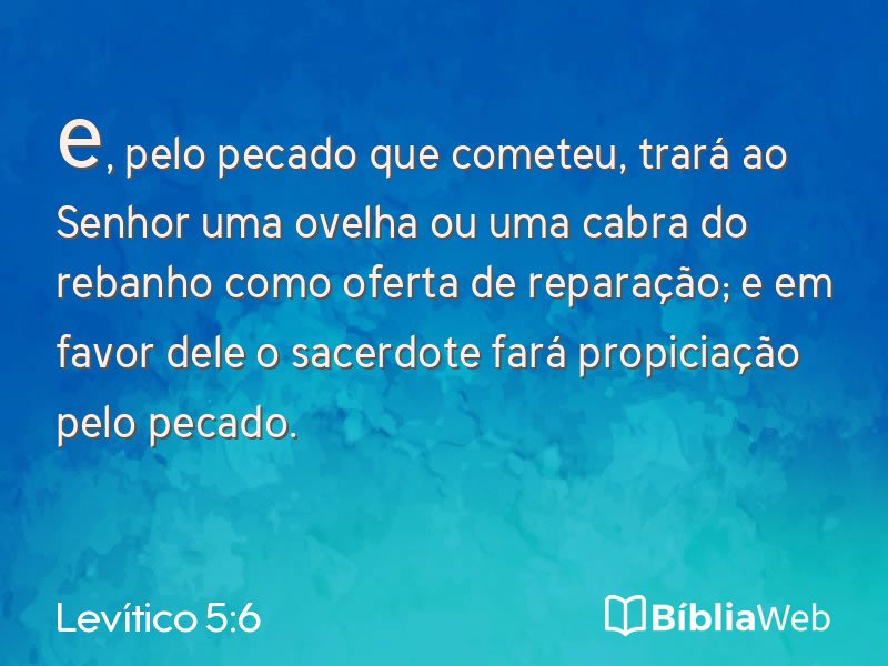 Levítico 5:6 em imagem para compartilhar