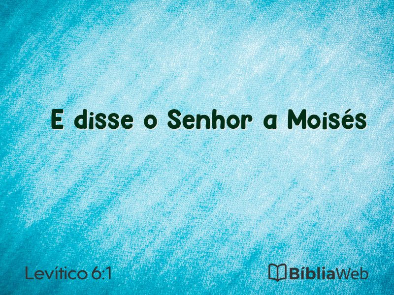 Levítico 6:1 em imagem para compartilhar