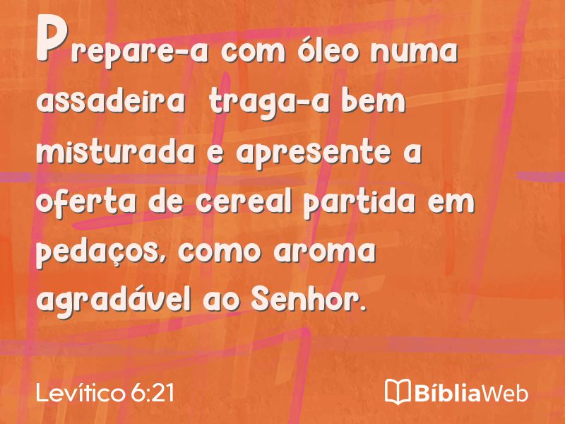 Levítico 6:21 em imagem para compartilhar