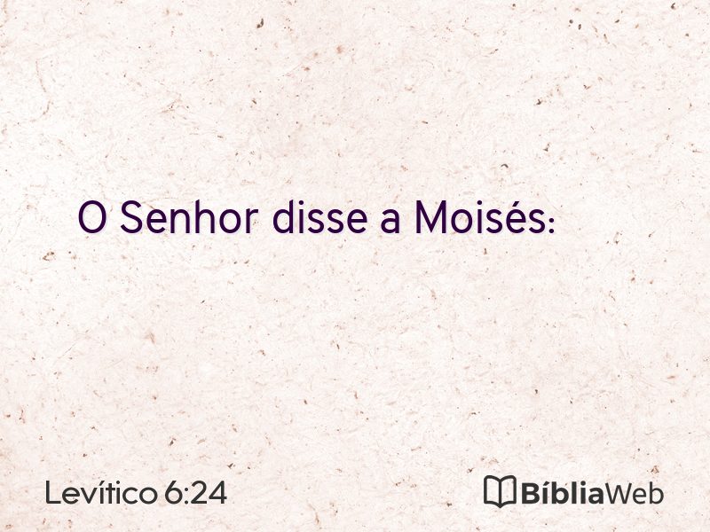 Levítico 6:24 em imagem para compartilhar