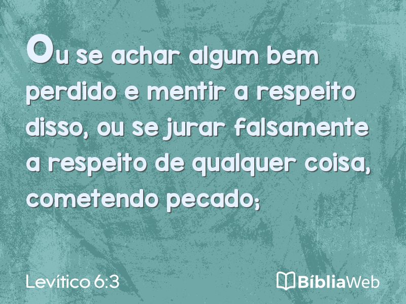Levítico 6:3 em imagem para compartilhar