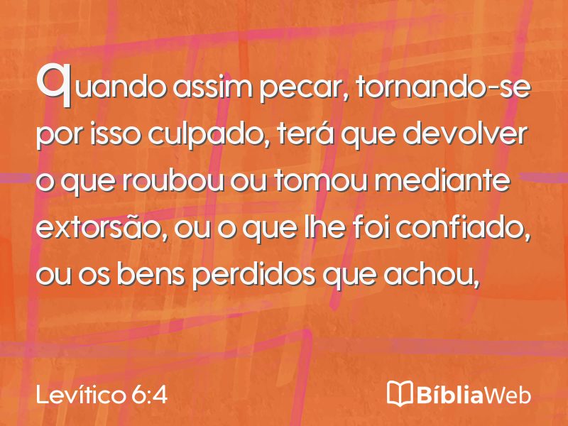 Levítico 6:4 em imagem para compartilhar
