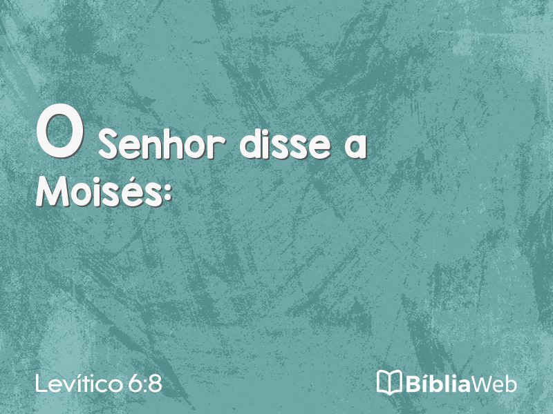 Levítico 6:8 em imagem para compartilhar