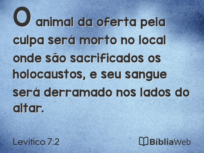 Levítico 7:2 em imagem para compartilhar