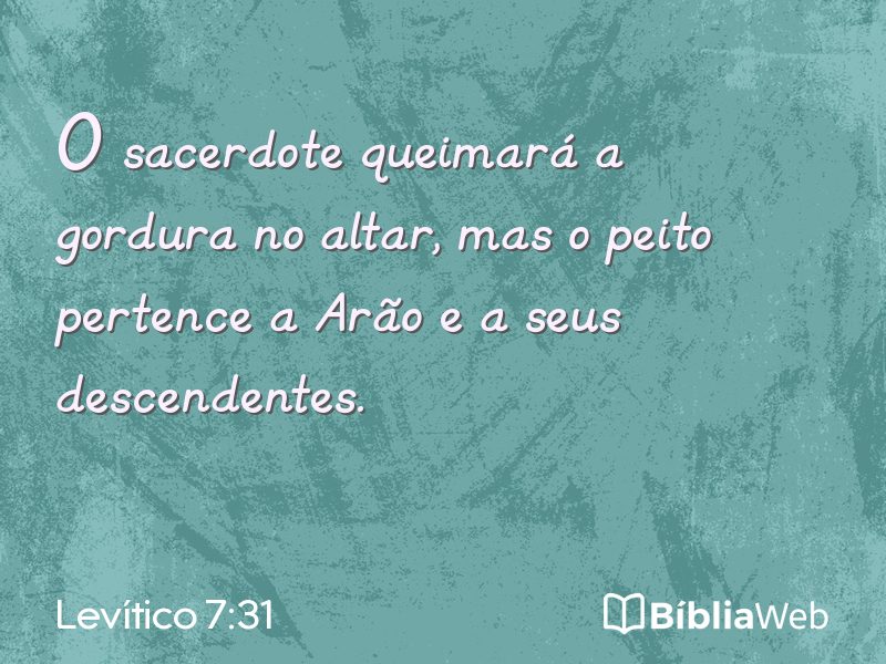 Levítico 7:31 em imagem para compartilhar